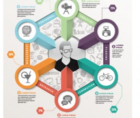 Business Infographic creative design 3193