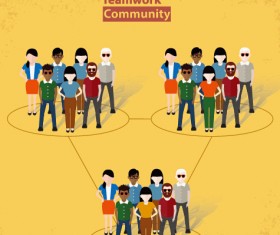 Businessmen work concept template vector 11