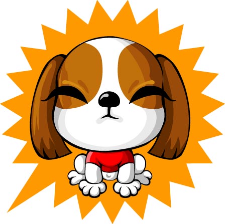 Cartoon lovely dog vector set 06