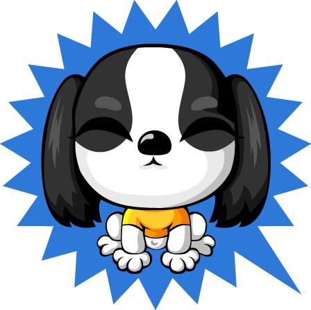 Cartoon lovely dog vector set 10