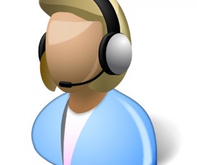 Cartoon professions characters shiny icons vector 02