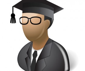 Cartoon professions characters shiny icons vector 06