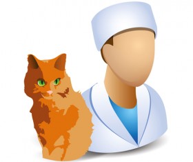 Cartoon professions characters shiny icons vector 07