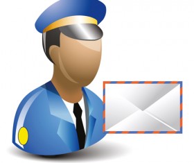 Cartoon professions characters shiny icons vector 10