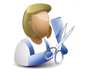 Cartoon professions characters shiny icons vector 11