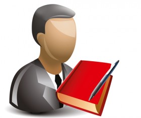 Cartoon professions characters shiny icons vector 13