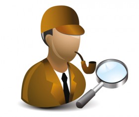 Cartoon professions characters shiny icons vector 14