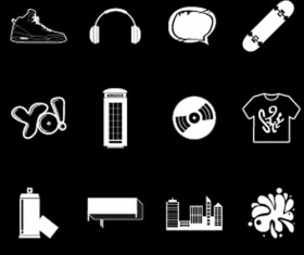 Cartoon style life elements designed vector