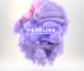 Colored cloud blurs background vectors 02