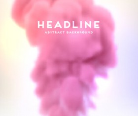 Colored cloud blurs background vectors 03