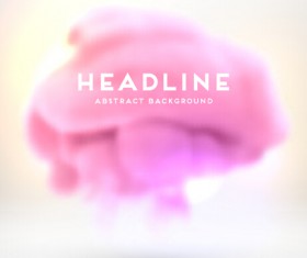 Colored cloud blurs background vectors 05