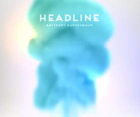 Colored cloud blurs background vectors 06