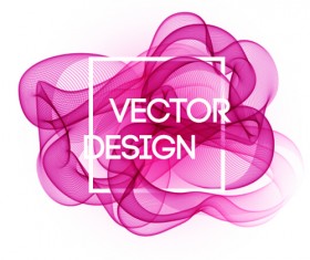 Colored curved lines abstract background vector 05