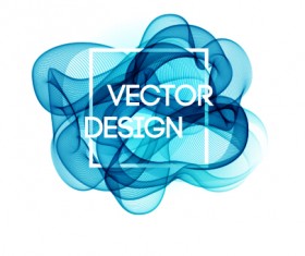 Colored curved lines abstract background vector 11