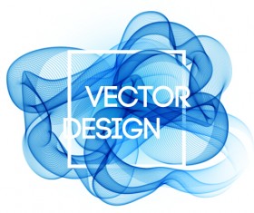 Colored curved lines abstract background vector 14