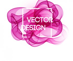 Colored curved lines abstract background vector 18