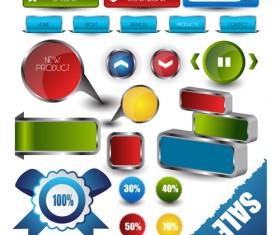 Colored tags sale vectors graphics 03