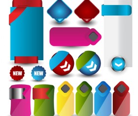 Colored tags sale vectors graphics 05
