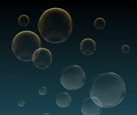 Colorful soap water bubbles vector set 02