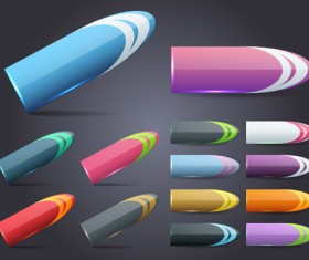 Cone website button colored vector