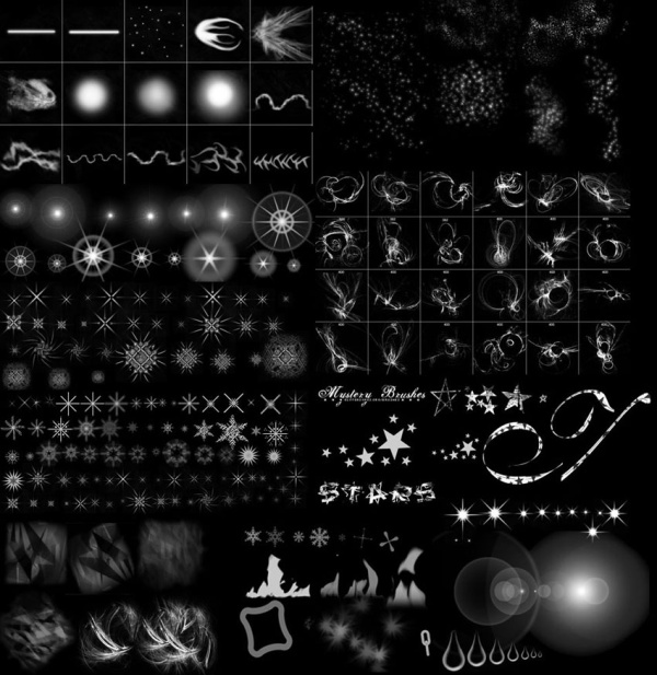 Cool star light Photoshop Brushes