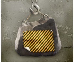 Creative construction sign with tool vector 07