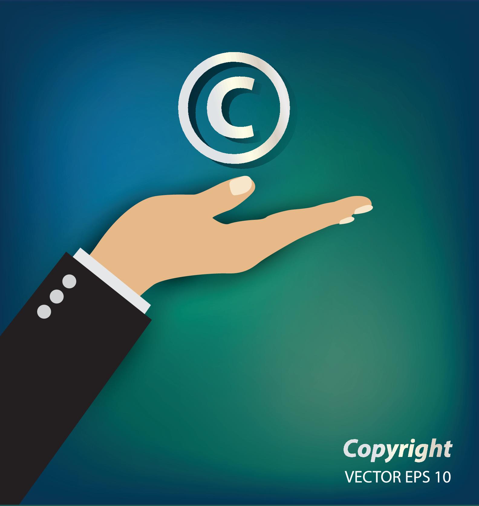 Creative copyright business vector design 01
