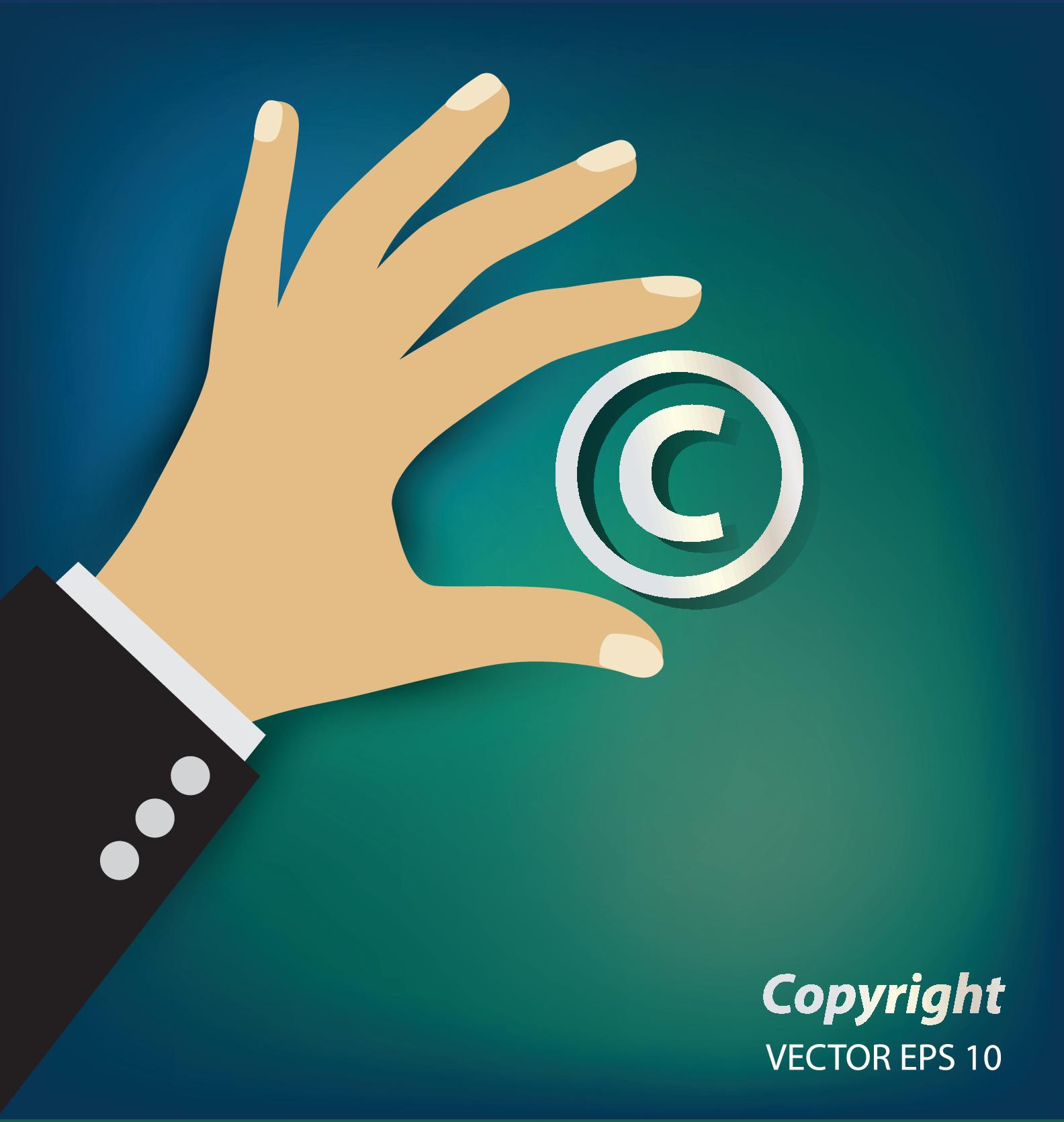 Creative copyright business vector design 02