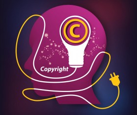 Creative copyright business vector design 06