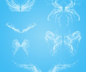 Creative water wings Photoshop Brushes