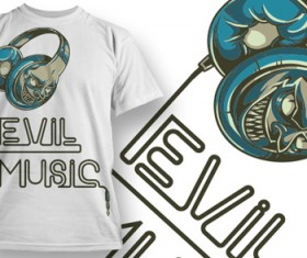 Fashion T-shirt design elements set vector 04