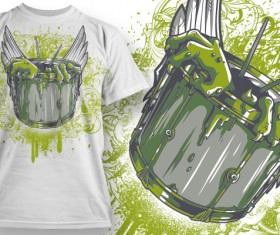 Fashion T-shirt design elements set vector 08