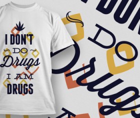 Fashion T-shirt design elements set vector 12