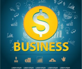 Finance business template concept vector 02