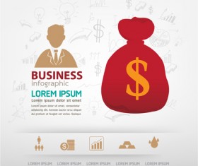 Finance business template concept vector 03