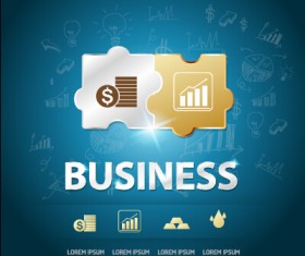 Finance business template concept vector 04