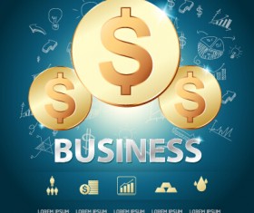 Finance business template concept vector 06