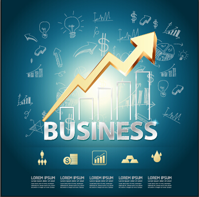 Finance business template concept vector 07
