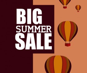 Flyer sale summer holidays vector material 03