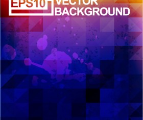 Geometric shapes blurs background vector material 04