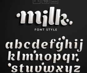 Glass textured alphabet shiny vector 02