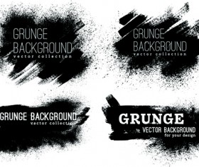 Grunge ink background vectors material 02