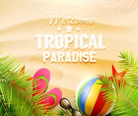 Happy summer holiday background vectors 01