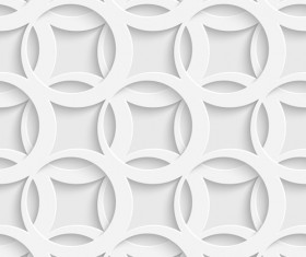 Layered white vector seamless pattern 02