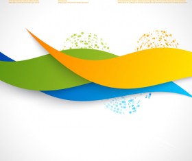 Leaf shape wavy background vector material 02