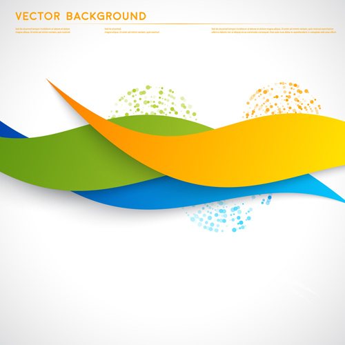 Leaf shape wavy background vector material 02