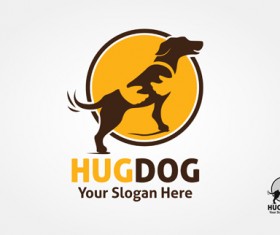 Logo dog design vector