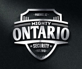 Logo special effects vintage psd graphic