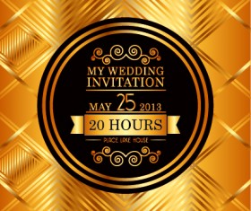 Luxury gold business cards template vector 05