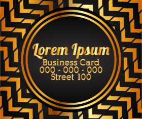 Luxury gold business cards template vector 14